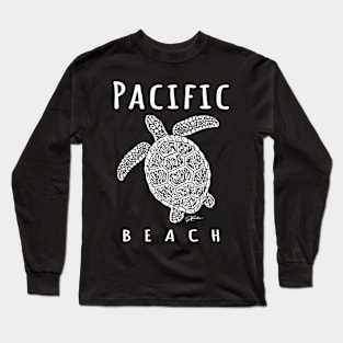 Pacific Beach, CA - Sea Turtle Long Sleeve T-Shirt